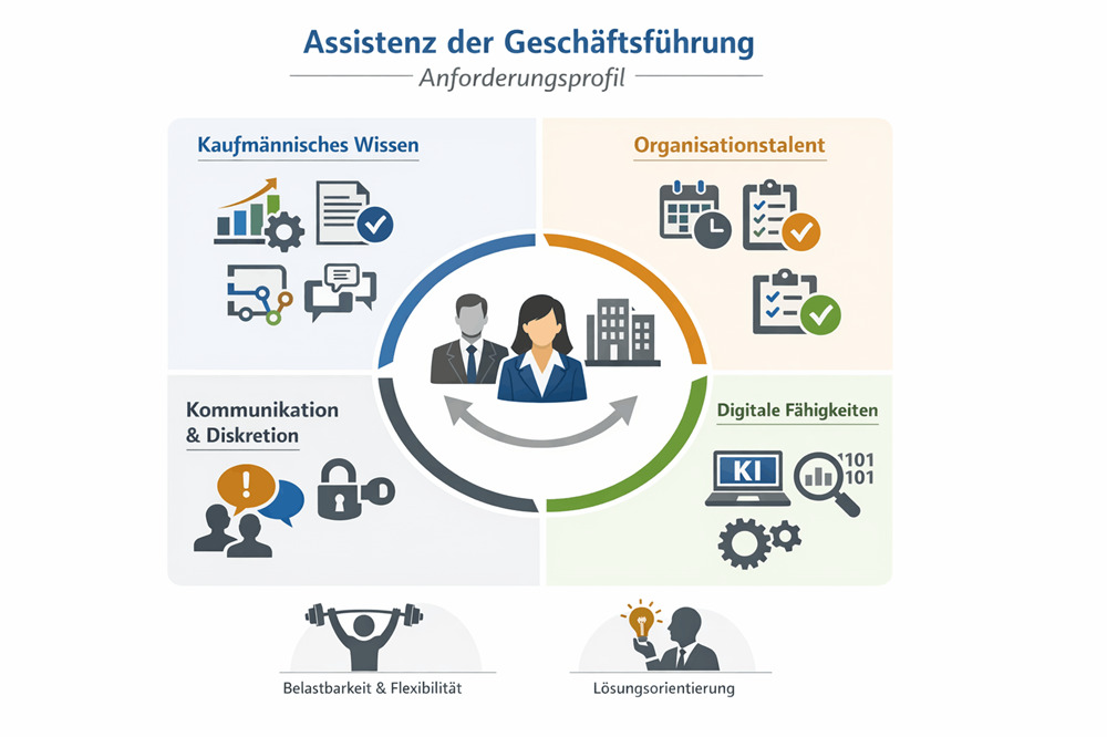 Anforderungsprofil und Kompetenzen der Assistenz der Geschäftsführung
