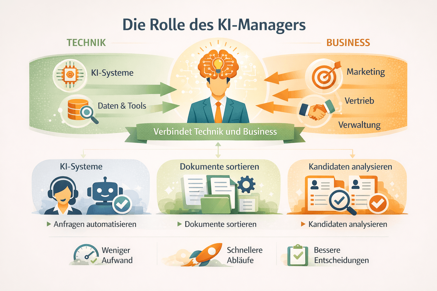 KI Manager als Schnittstelle zwischen Fachabteilungen und Technologie