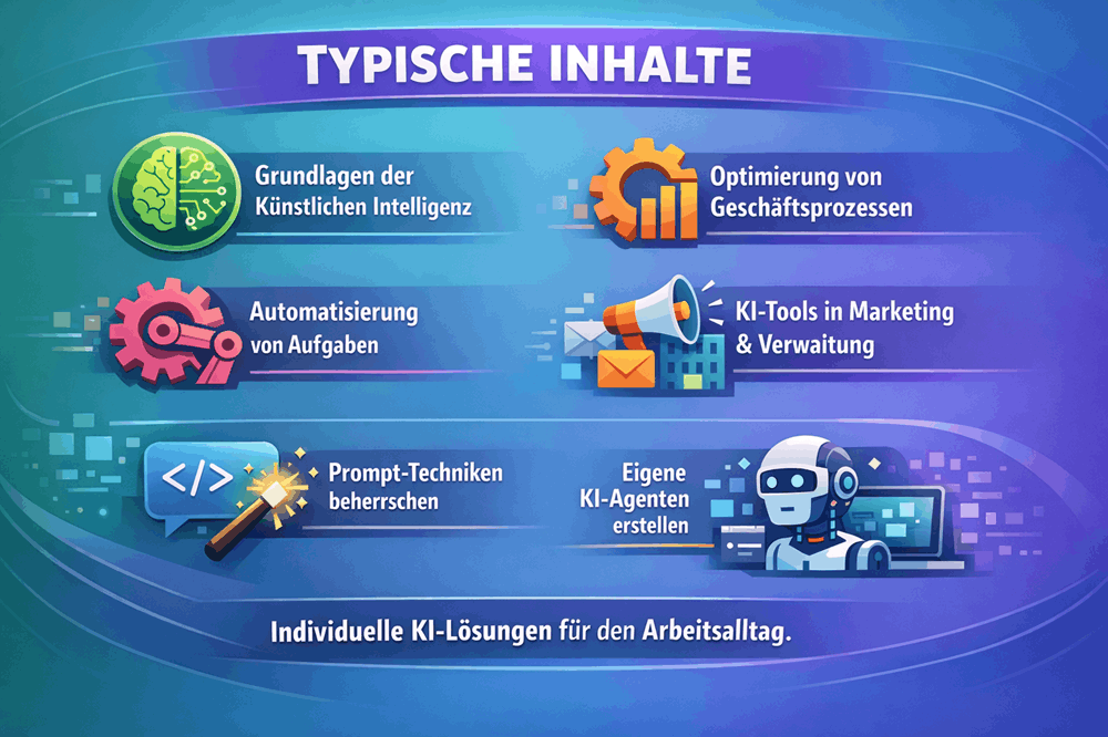 Inhalte einer KI Manager Weiterbildung