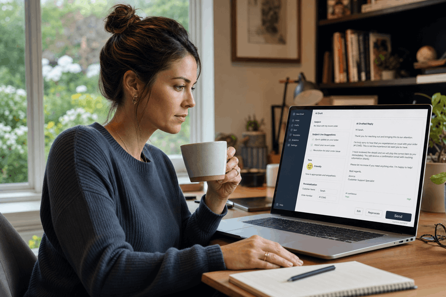 Generative KI erstellt automatisierte E-Mail-Antworten im Kundenservice-System