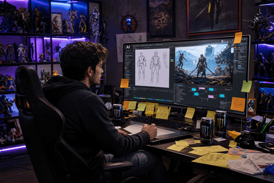 KI-generierte Videos für Gaming, Animation und digitale Welten