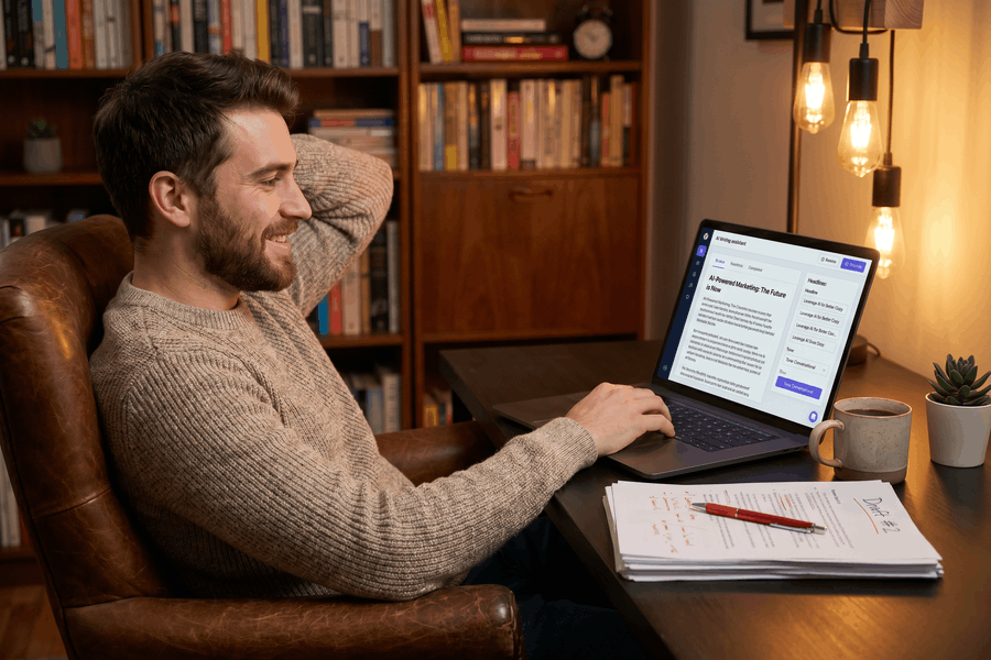 Content-Strategie-Meeting mit digitalen Planungstools
