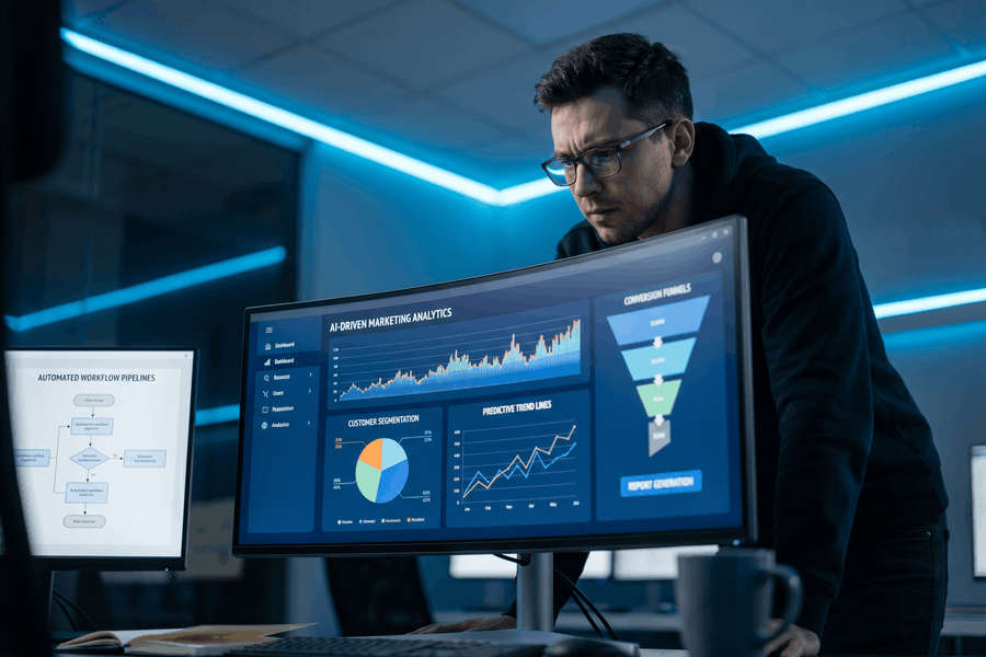 Analytische Dashboards zeigen KI-gestützte Datenauswertung