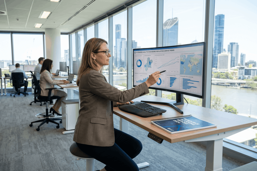 Moderne Verwaltung mit KI-gestützter Datenverarbeitung